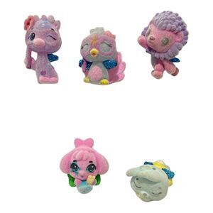 Hatchimals Colleggtibles Lot of 5 Fuzzy Mini Figure Animal Toys